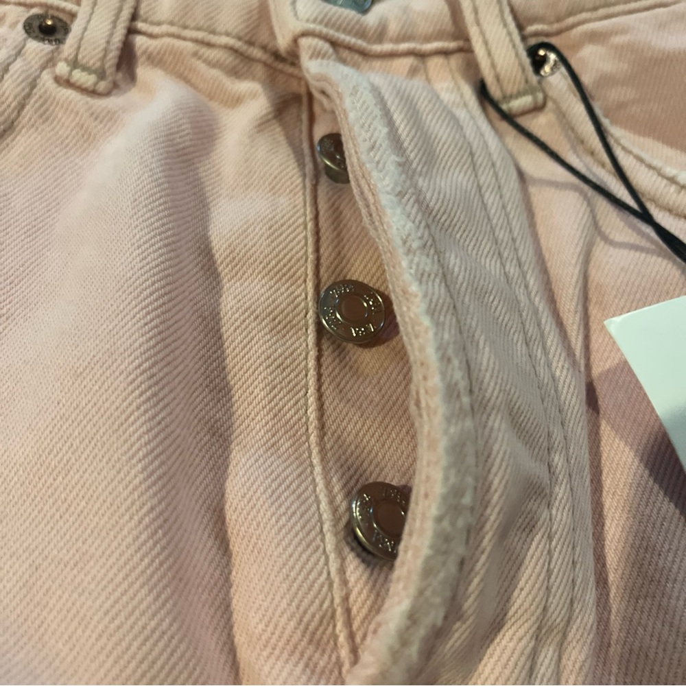 ZARA HIGH RISE DENIM SHORTS
PINK - Picture 7 of 10